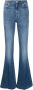 Alexander mcqueen Patch Logo Boot-Cut Jeans Blauw - Thumbnail 3