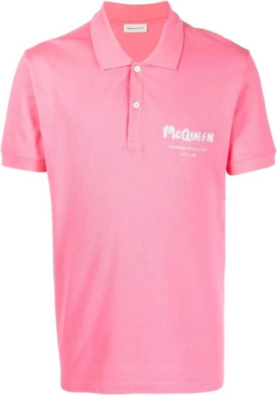 Alexander mcqueen Polo Shirt Roze Heren