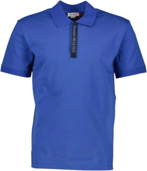 Alexander mcqueen Organic Polo Shirt DTL Polo Blauw Heren