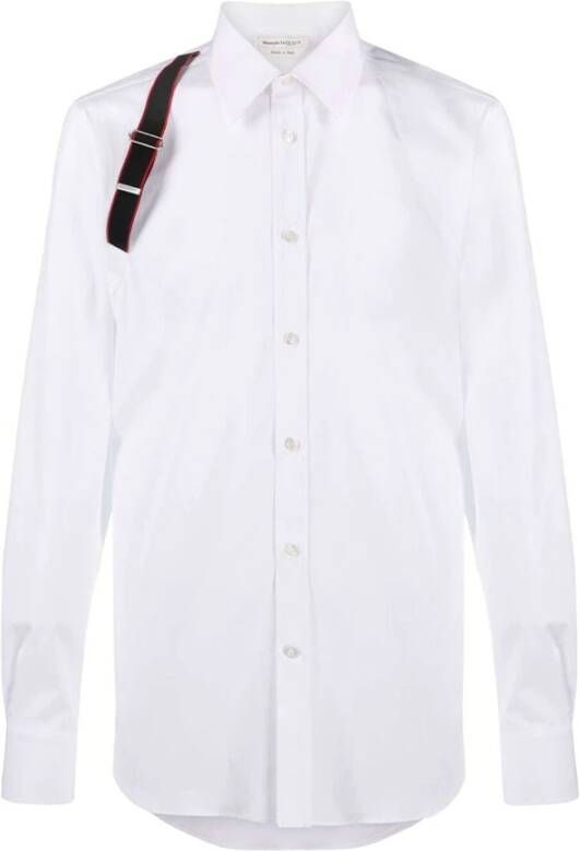 Alexander mcqueen Logo Tape Harness Overhemd White Heren