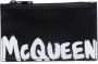 Alexander mcqueen Zwarte Logo-Print Leren Portemonnee Black Heren - Thumbnail 1