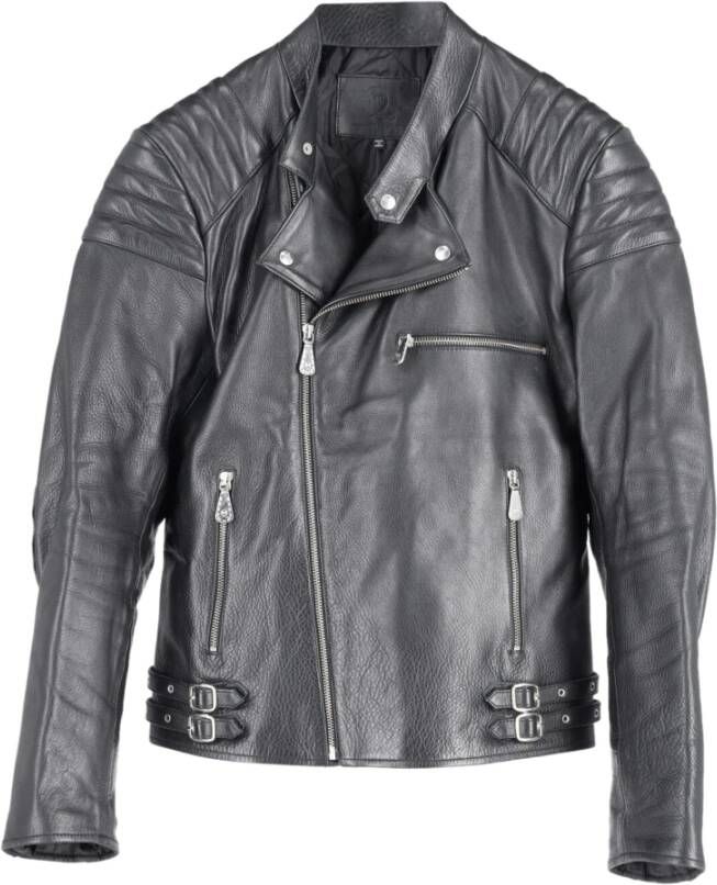 Alexander McQueen Pre-owned Alexander Mcqueen Biker Jacket in Black Leather Zwart Heren