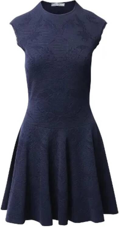Alexander McQueen Pre-owned Cotton dresses Blauw Dames