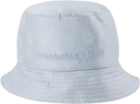 Alexander McQueen Pre-owned Cotton hats Blauw Dames