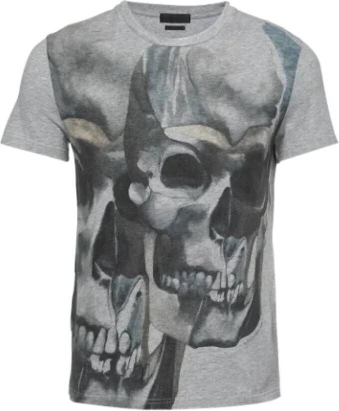 Alexander McQueen Pre-owned Cotton tops Grijs Dames