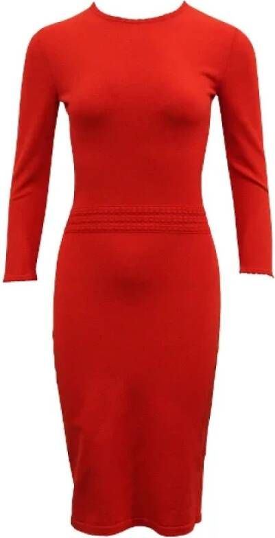 Alexander McQueen Pre-owned Fabric dresses Rood Dames