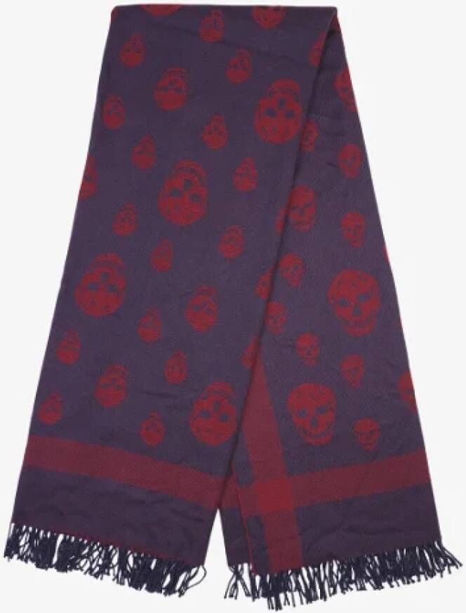 Alexander McQueen Pre-owned Fabric scarves Purple Dames