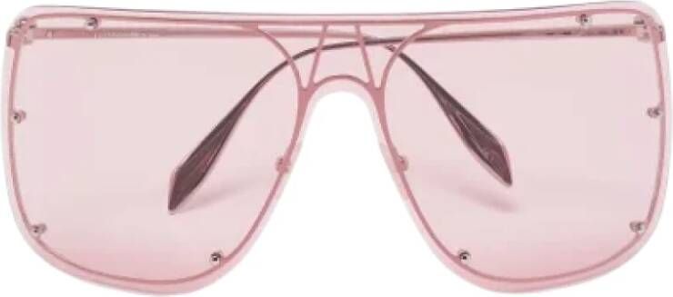 Alexander McQueen Pre-owned Fabric sunglasses Pink Dames