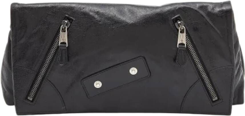 Alexander McQueen Pre-owned Leather clutches Zwart Dames