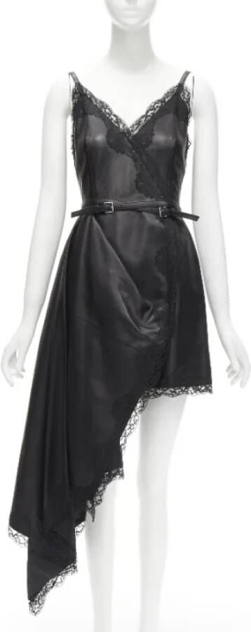 Alexander McQueen Pre-owned Leather dresses Zwart Dames