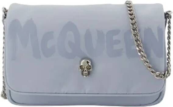Alexander McQueen Pre-owned Leather handbags Blauw Dames