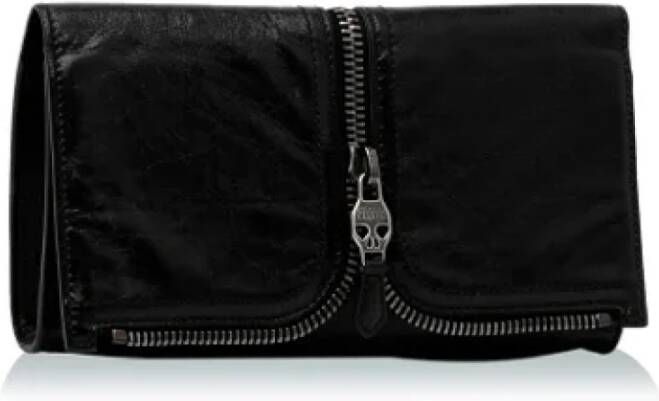 Alexander McQueen Pre-owned Leather handbags Zwart Dames