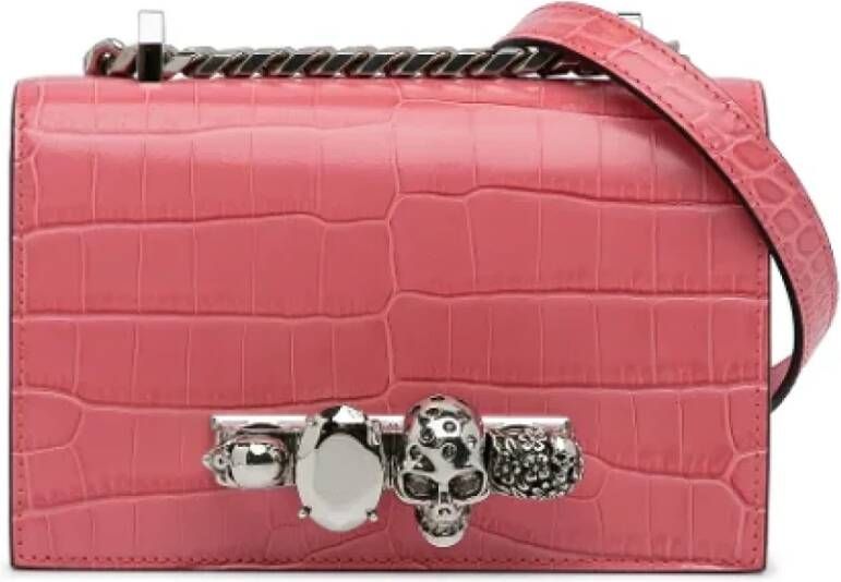 Alexander McQueen Pre-owned Leather shoulder-bags Pink Dames