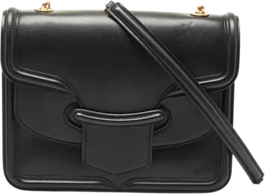 Alexander McQueen Pre-owned Leather shoulder-bags Zwart Dames