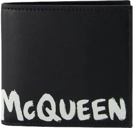 Alexander McQueen Pre-owned Leather wallets Zwart Dames
