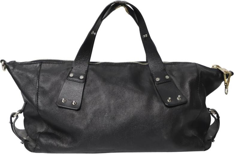 Alexander McQueen Pre-owned MCQ Alexander McQueen Stratford Satchel Bag in Black Leather Zwart Dames