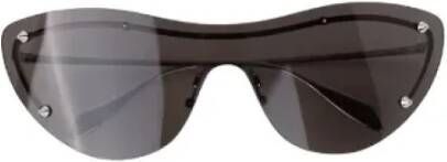 Alexander McQueen Pre-owned Metal sunglasses Black Dames