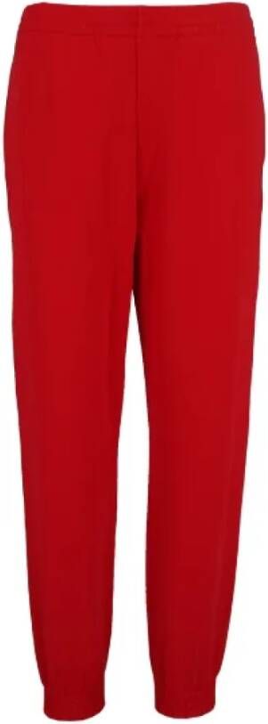 Alexander McQueen Pre-owned Pre-owned Cotton bottoms Rood Dames