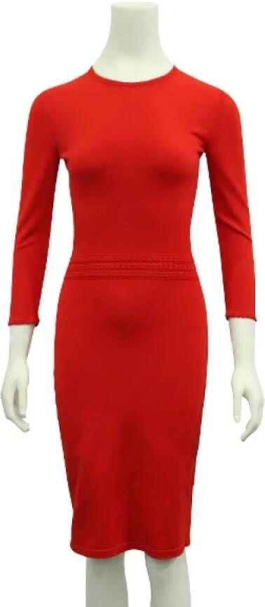 Alexander McQueen Pre-owned Fabric dresses Rood Dames