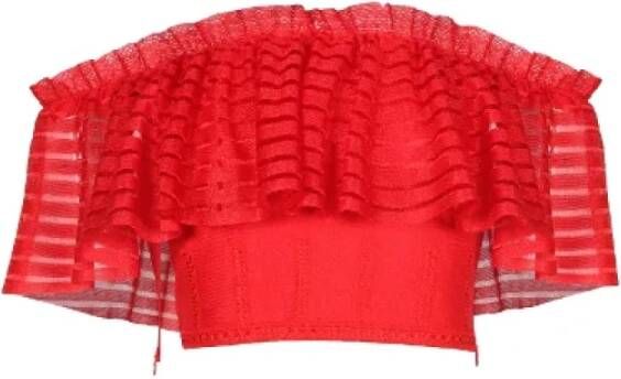 Alexander McQueen Pre-owned Fabric tops Rood Dames