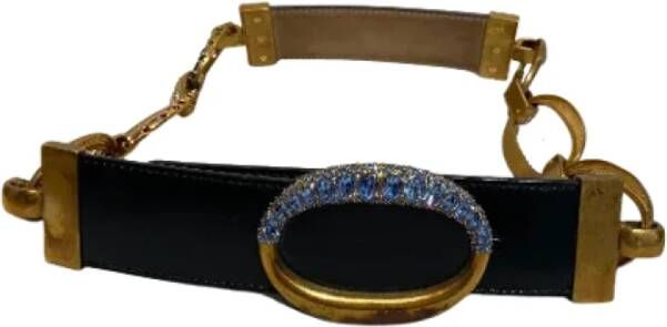 Alexander McQueen Pre-owned Leather belts Zwart Dames