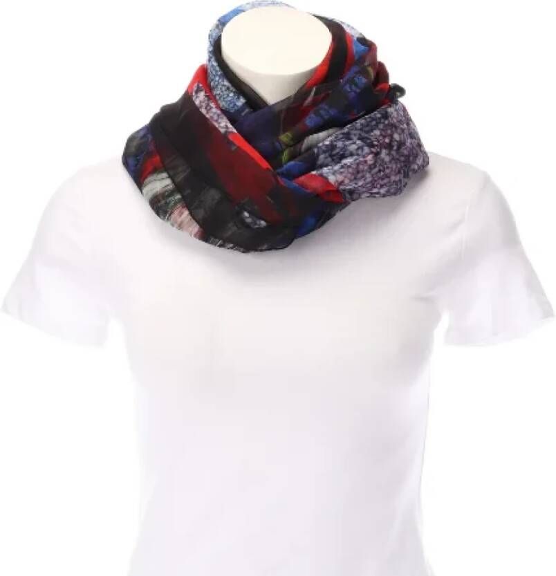Alexander McQueen Pre-owned Pre-owned Silk scarves Zwart Dames
