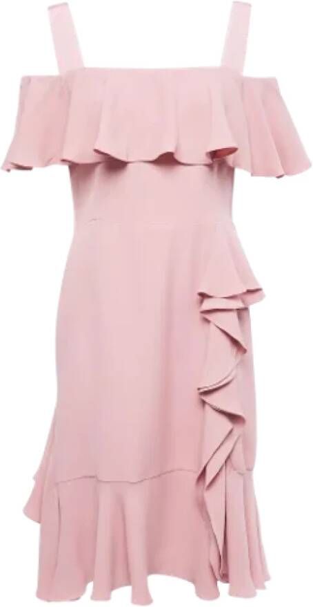 Alexander McQueen Pre-owned Silk dresses Roze Dames