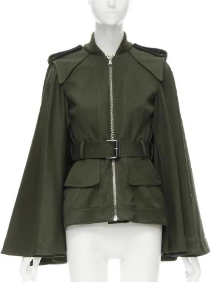 Alexander McQueen Pre-owned Voldoende katoenen bovenkleding Groen Dames