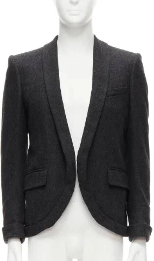 Alexander McQueen Pre-owned Wool outerwear Grijs Dames