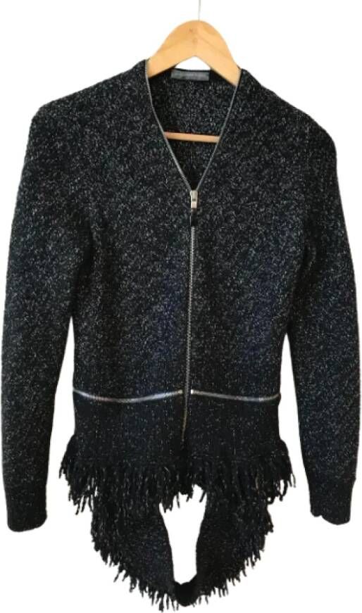 Alexander McQueen Pre-owned Wool outerwear Zwart Dames