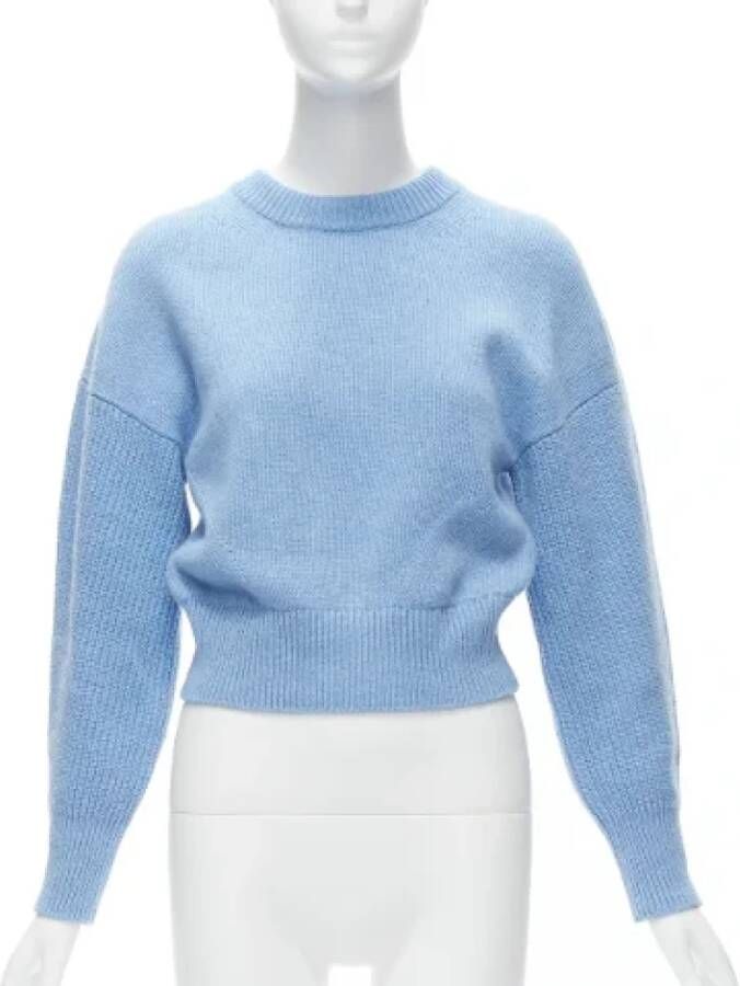 Alexander McQueen Pre-owned Wool tops Blauw Dames