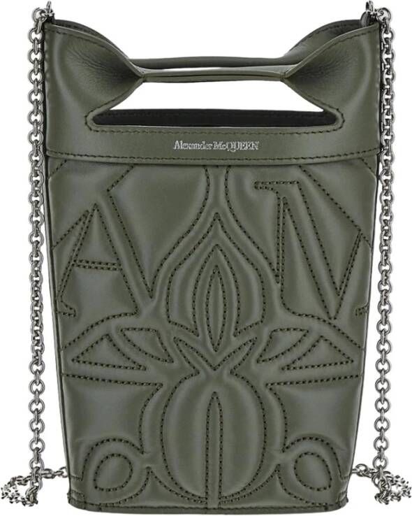 Alexander mcqueen Quilted Leather Pouch Groen Dames