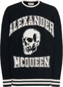 Alexander mcqueen Round-neck Knitwear Zwart Heren