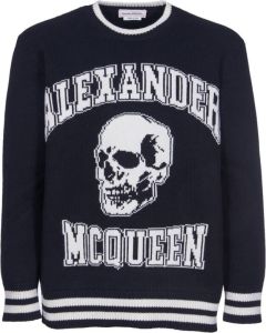 Alexander mcqueen Round-neck Knitwear Zwart Heren