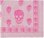 Alexander mcqueen Roze Wol Skull Print Sjaal Meerkleurig Dames - Thumbnail 1