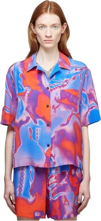 Alexander mcqueen Rave Zijden Shirt met Fantasma Stijl Multicolor Dames