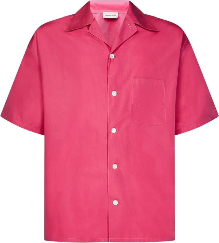 Alexander mcqueen Short Sleeve Shirts Roze Heren