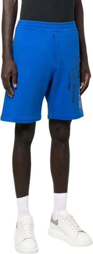 Alexander mcqueen shorts Blauw Heren