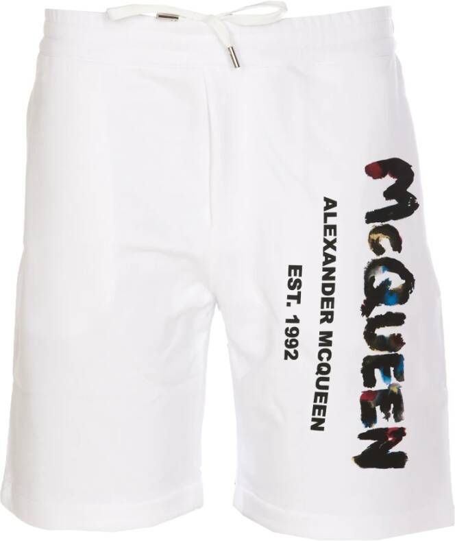 Alexander mcqueen shorts White Wit Heren