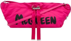 Alexander mcqueen Shoulder bag with logo Roze Dames