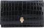 Alexander mcqueen Zwarte Leren Schoudertas met Krokodileffect Black Dames - Thumbnail 5