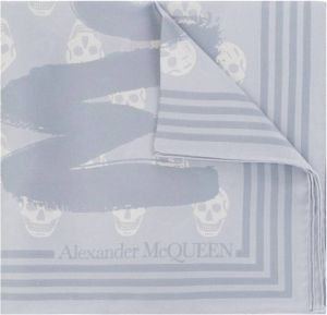 Alexander mcqueen Silk scarf Blauw Dames