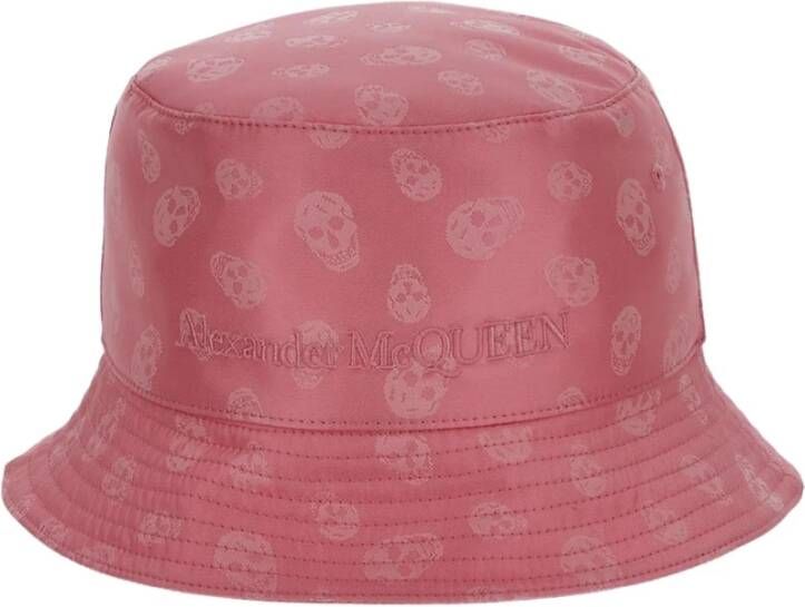 Alexander mcqueen Skull Jacquard Bucket Hat Roze Dames
