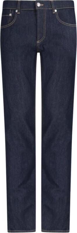 Alexander mcqueen Blauwe Straight Jeans Gemaakt in Italië Blauw Heren