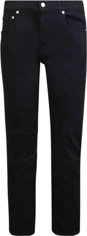 Alexander mcqueen Zwarte Skinny-Cut Jeans met NorHeren Taille Black Heren