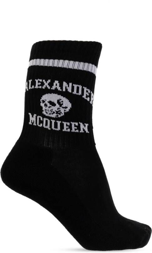 Alexander mcqueen Sokken met logo Zwart Heren
