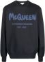 Alexander mcqueen Blauwe bedrukte sweatshirt voor mannen Blue Heren - Thumbnail 1