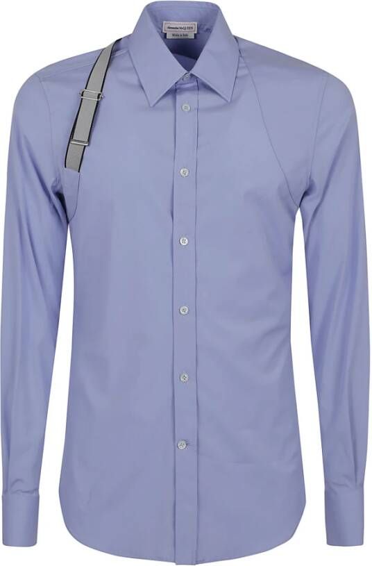 Alexander mcqueen Stijlvolle Bluebell Formele Overhemd voor Heren Blauw Heren