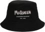 Alexander mcqueen Stijlvolle Logo Bucket Hat voor Heren Zwart Heren - Thumbnail 1