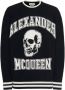 Alexander mcqueen Trui met schedel jacquard en contrasterende afwerking Black Heren - Thumbnail 1